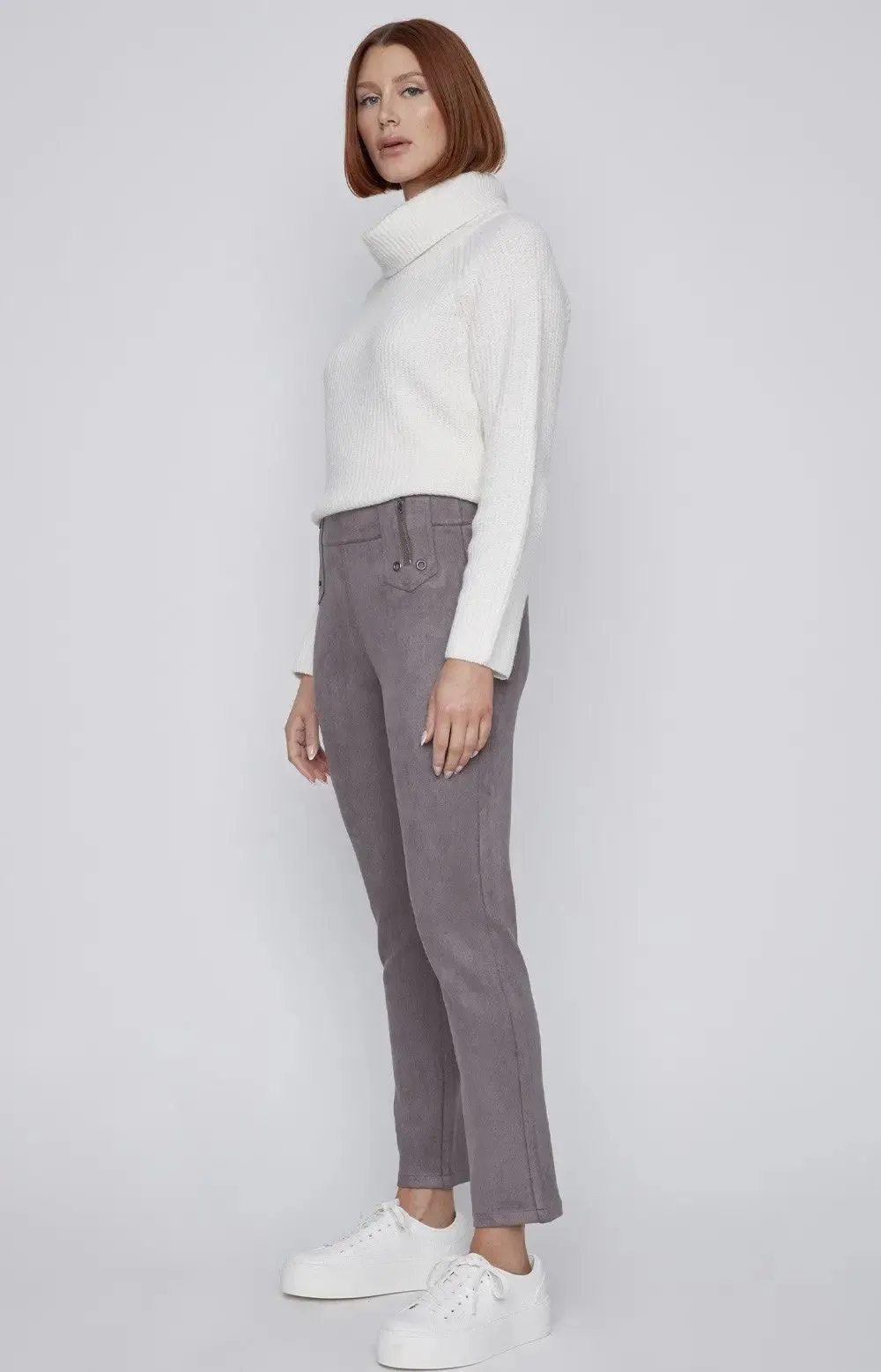 Front Zip Detail Pant