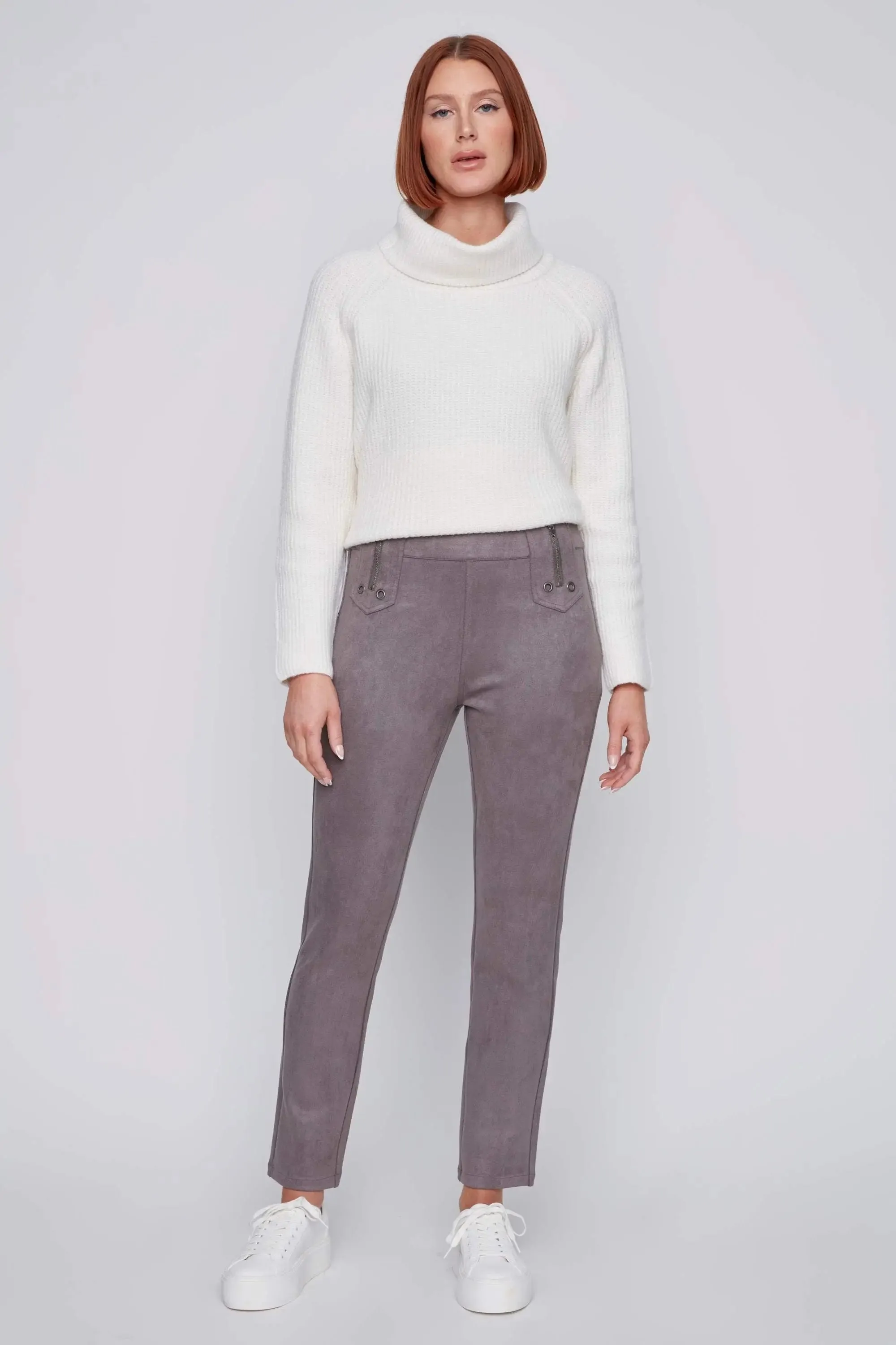 Front Zip Detail Pant