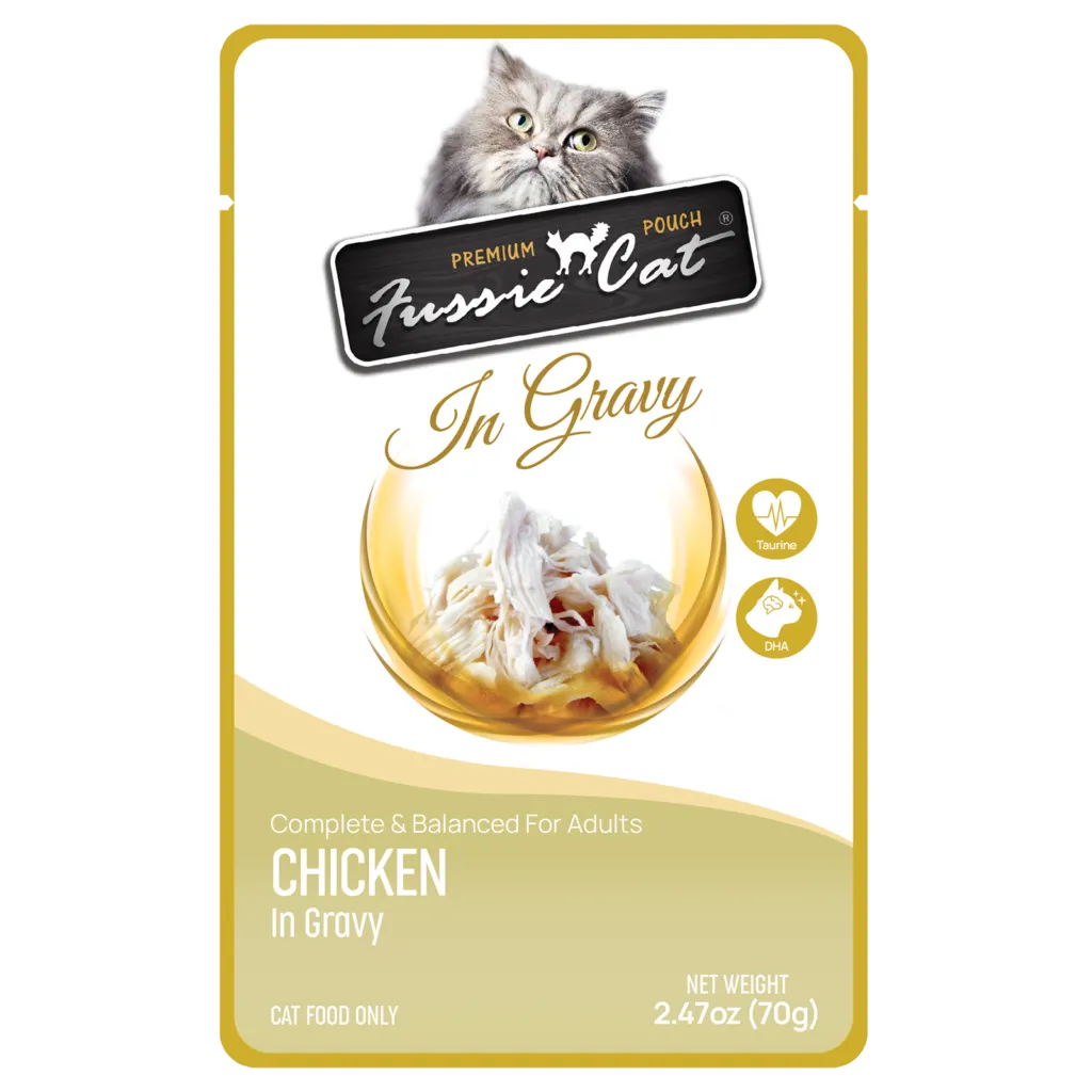 Fussie Cat Premium Pouches In Gravy