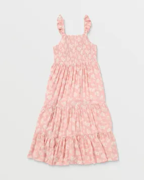 Girls Island Market Maxi Dress - Royal Hawaiian