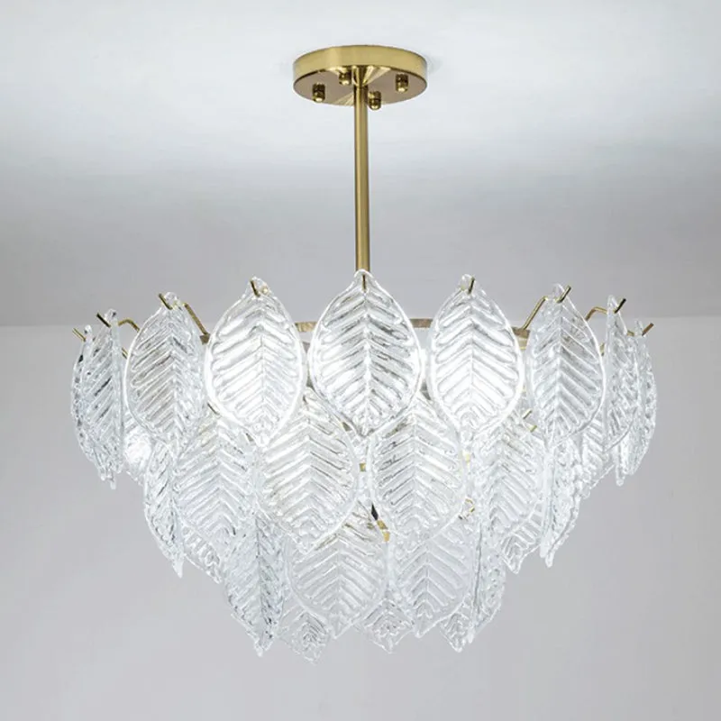 Glass Leaf Chandelier