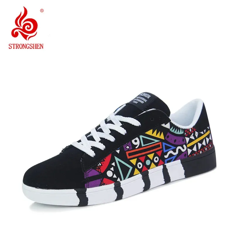 GRAFFITI LACE-UP SNEAKERS