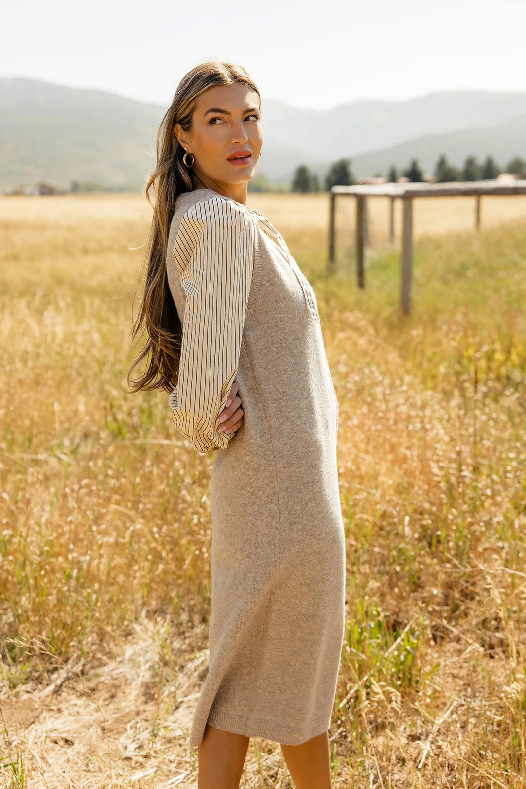 Hawkins V-Neck Sweater Dress