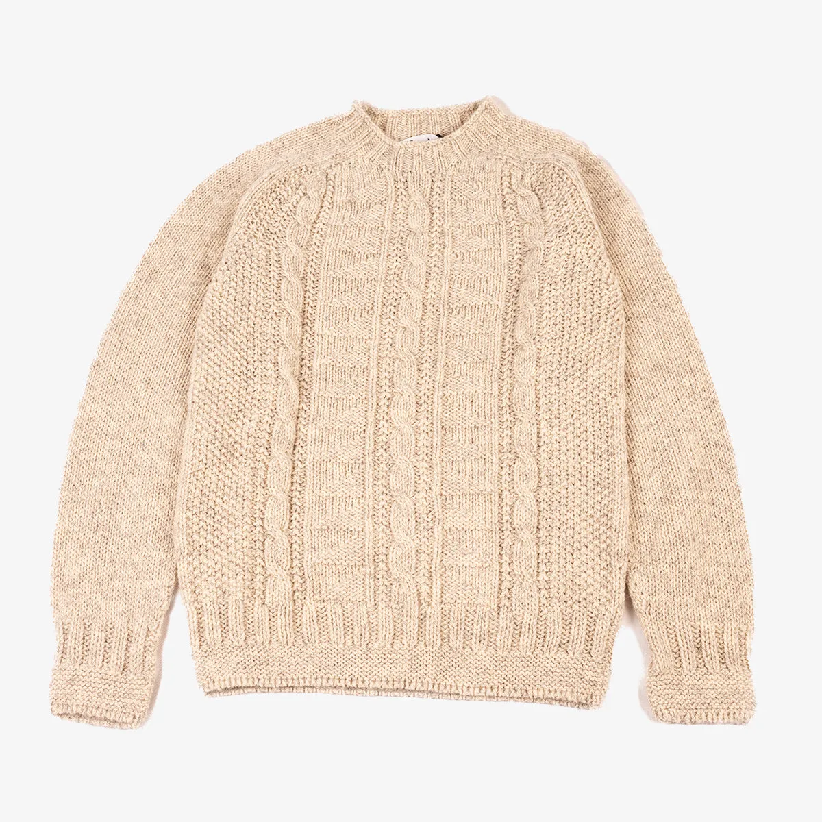 Heritage Wool Chunky Cable Knit Sweater - Portland