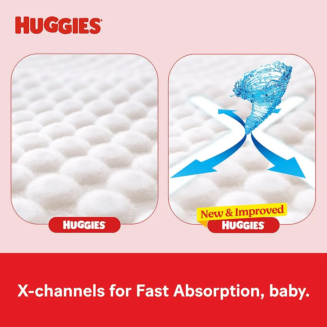 Huggies Complete Comfort Wonder Pants Large (L) Size (9-14 Kgs) Baby Diaper Pants, 84 count| India's Fastest Absorbing Diaper with upto 4x faster absorption | Unique Dry Xpert Channel