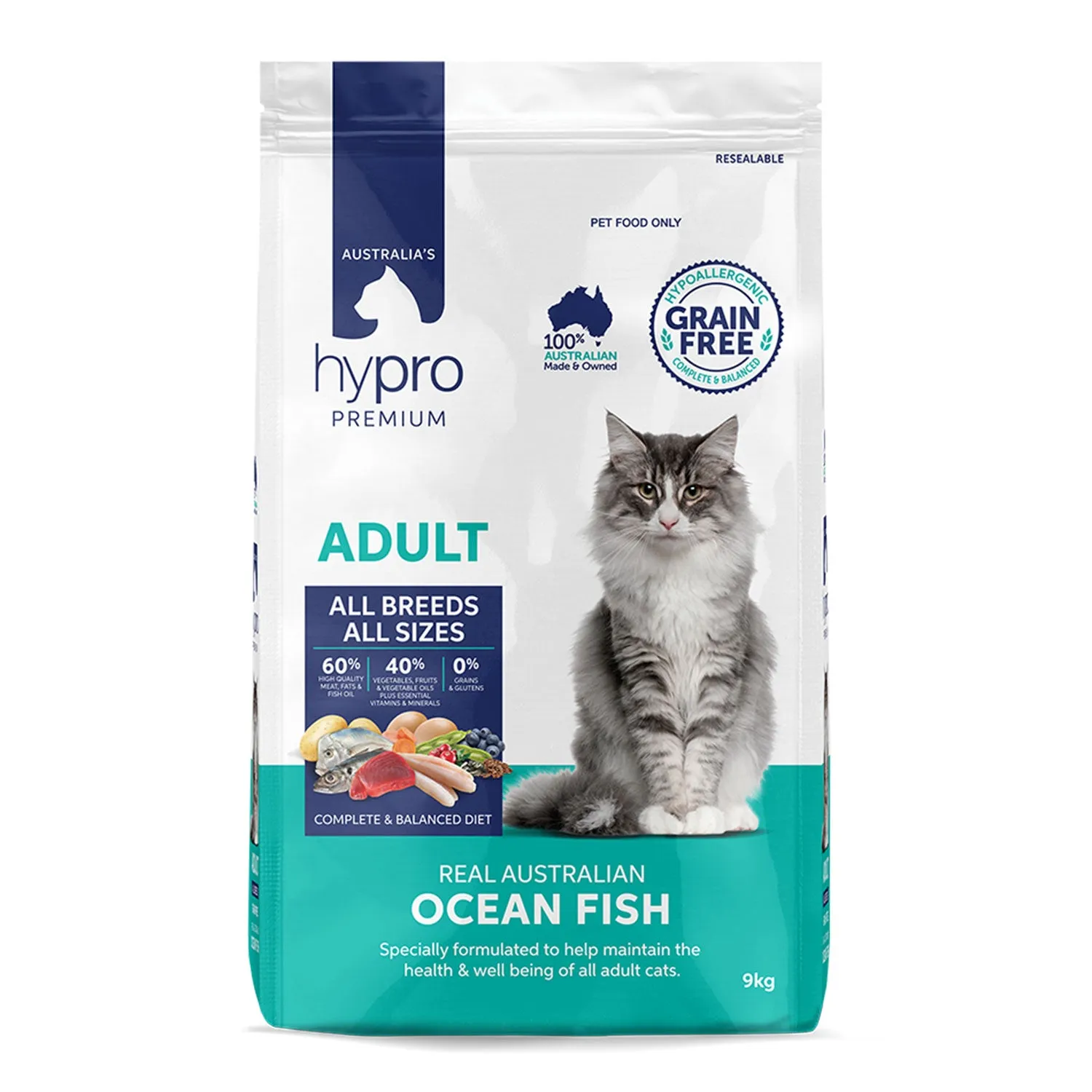 Hypro Premium Grain Free Ocean Fish Adult Dry Cat Food