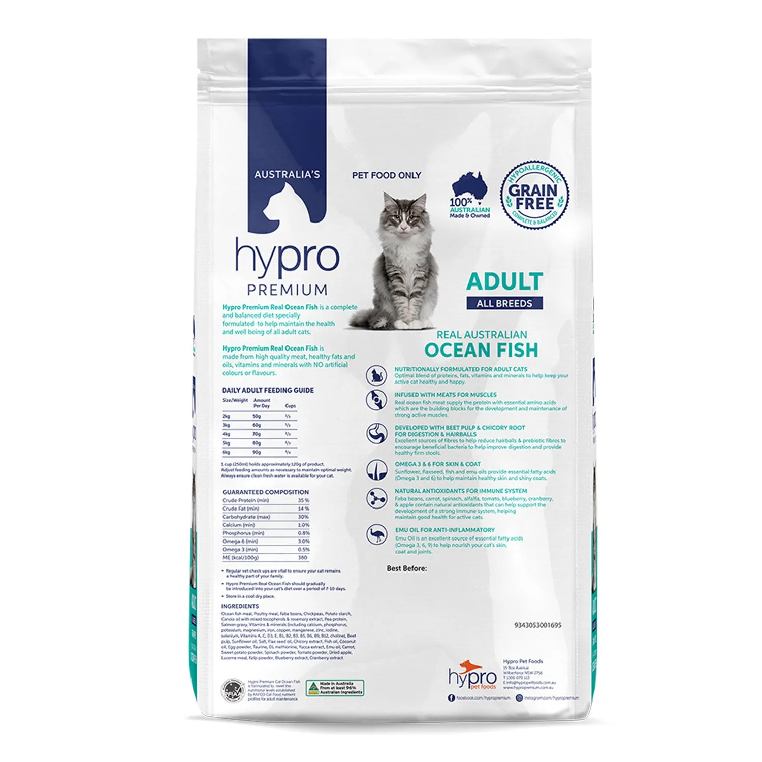 Hypro Premium Grain Free Ocean Fish Adult Dry Cat Food