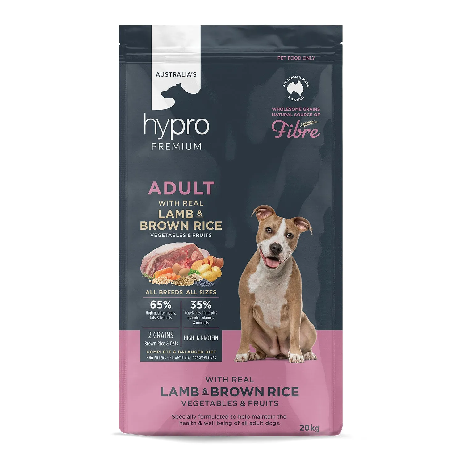 Hypro Premium Wholesome Grains Lamb & Brown Rice Adult Dry Dog Food