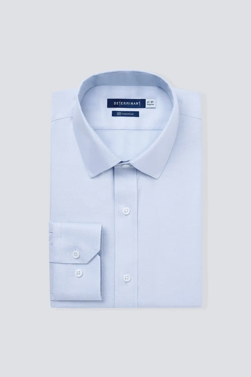 InstantCool Dobby Dress Shirt | Light Blue 17803N