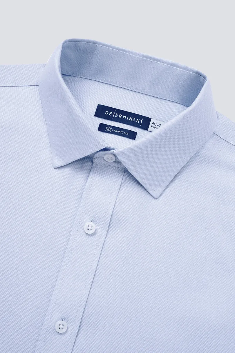 InstantCool Dobby Dress Shirt | Light Blue 17803N