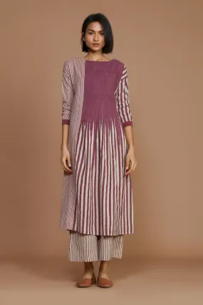 Ivory with mauve Striped RE Pants