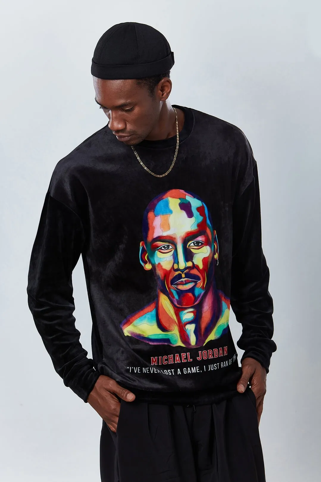 Jordan Multicolour Velvet Sweatshirt - Dear Deer