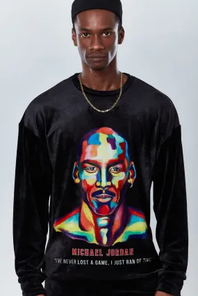 Jordan Multicolour Velvet Sweatshirt - Dear Deer