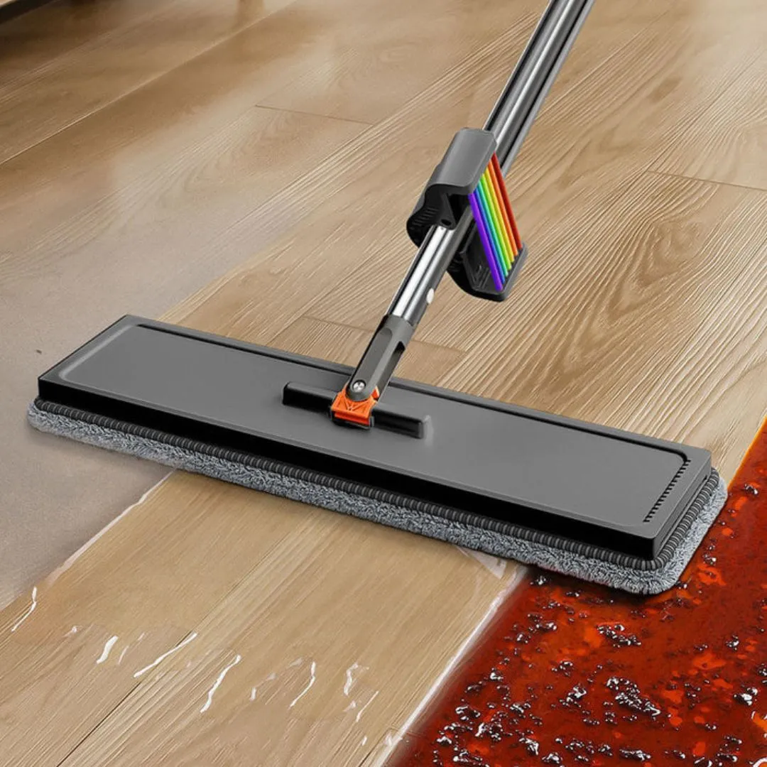 Joybos Easy Clean Rainbow Flat Mop Black 50cm