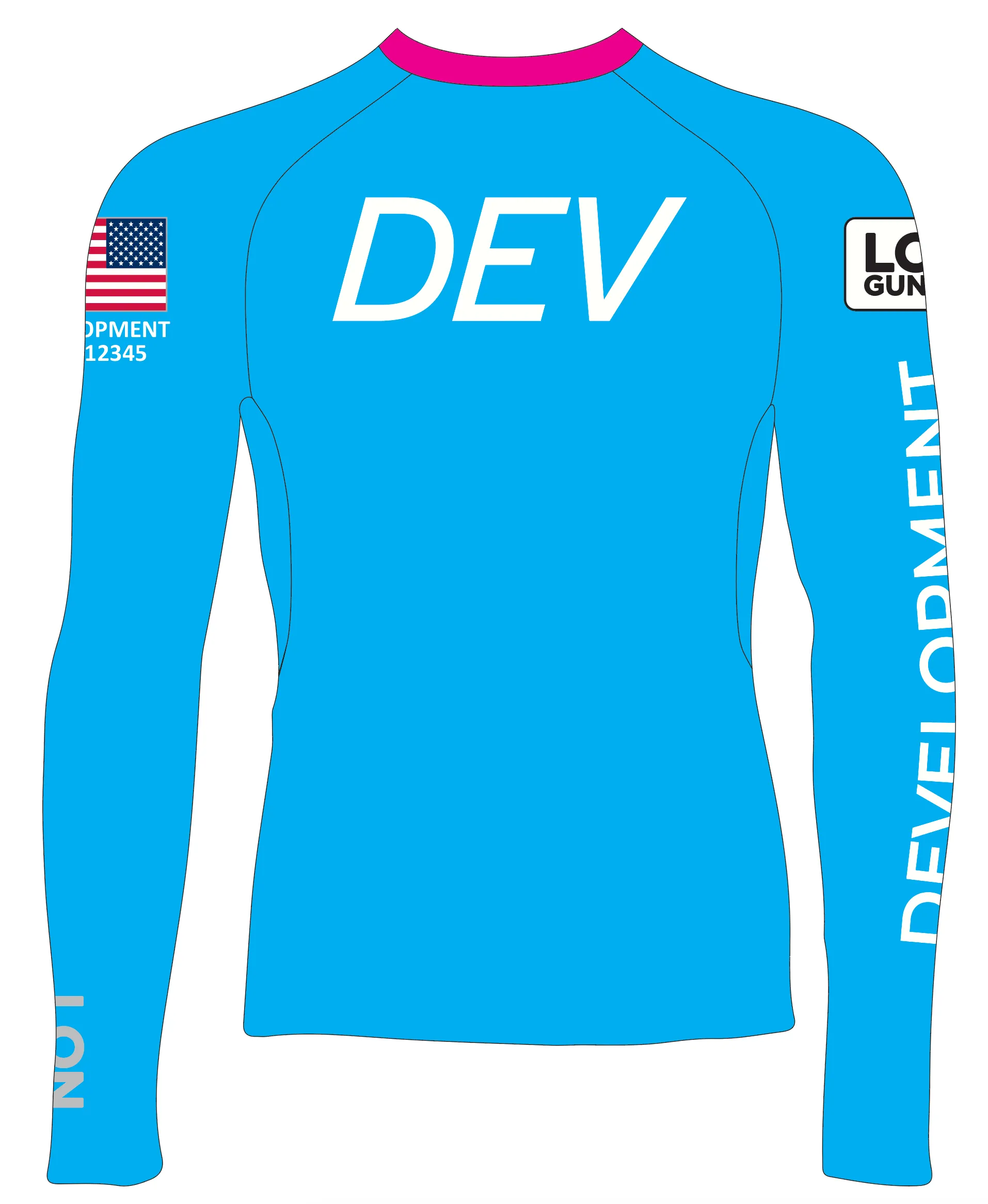 JR RASH GUARD TOP LONG SLEEVE AQUA | DEV PRODUCT | PSNLZ'D