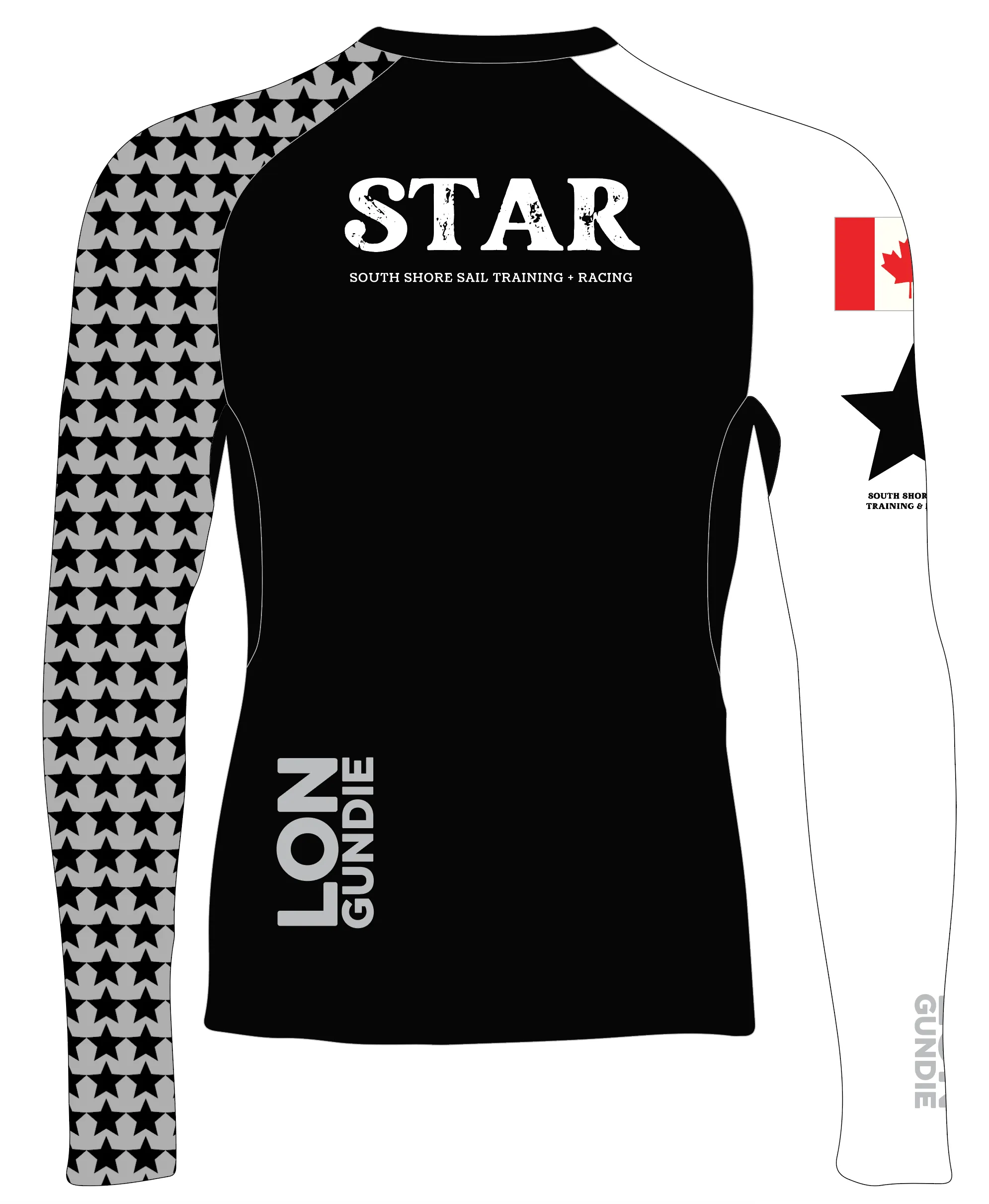 JR RASH GUARD TOP LONG SLEEVE BLACK | STAR SAILING