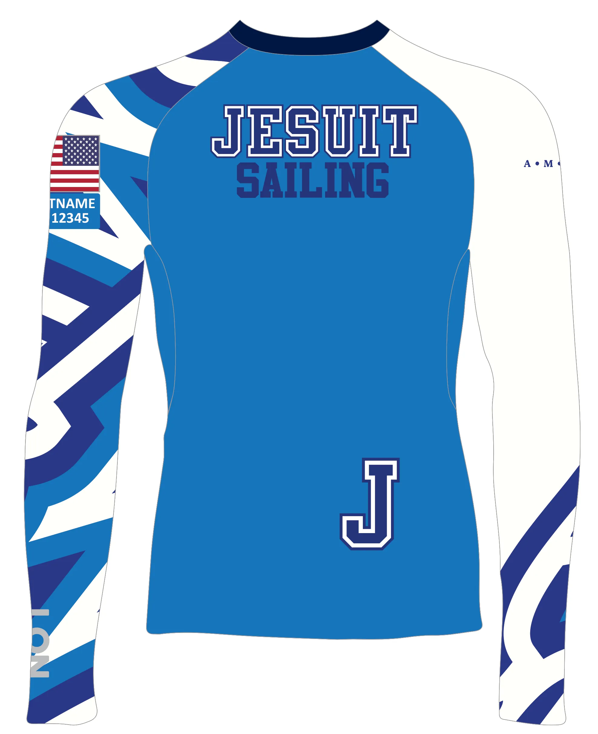 JR RASH GUARD TOP LONG SLEEVE BLUE | JESUIT HIGH SCHOOL | PSNLZ'D