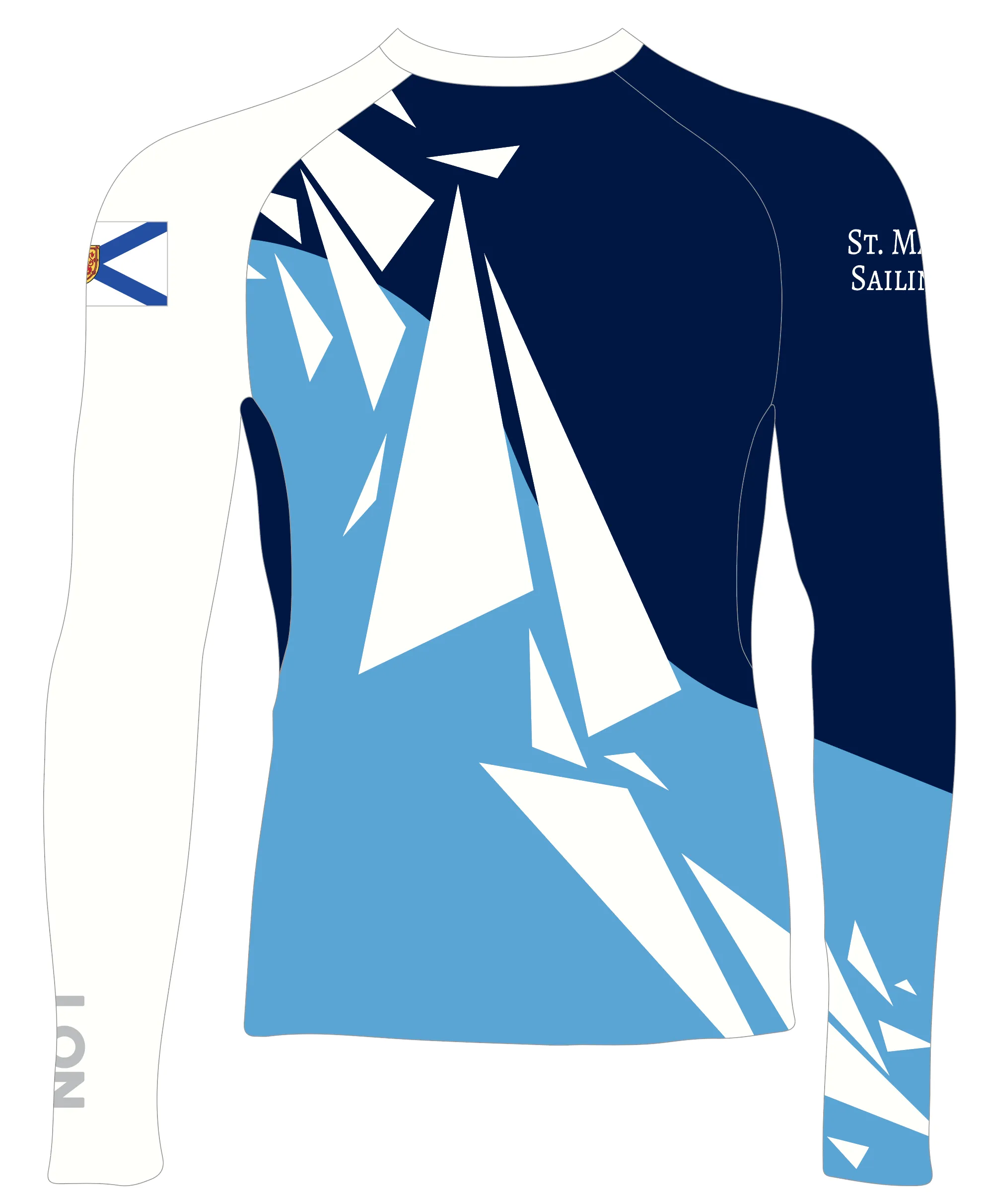 JR RASH GUARD TOP LONG SLEEVE BLUE | ST. MARGARET SAILING