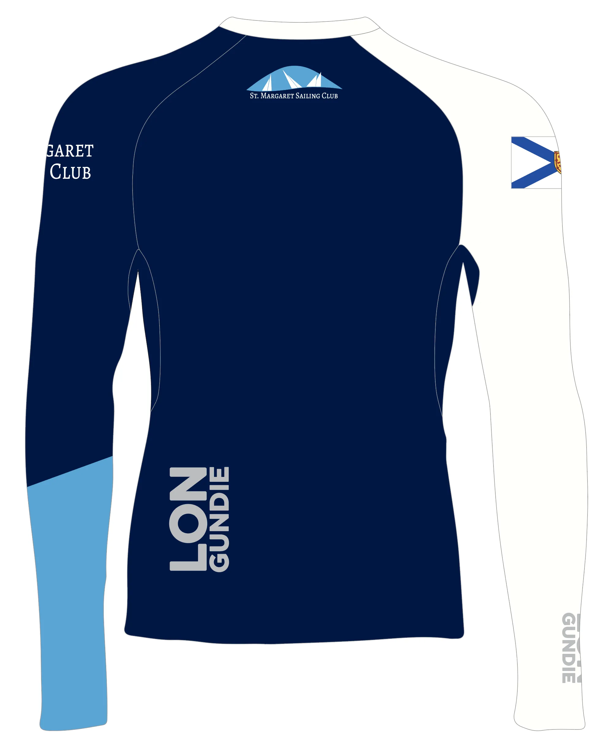 JR RASH GUARD TOP LONG SLEEVE BLUE | ST. MARGARET SAILING