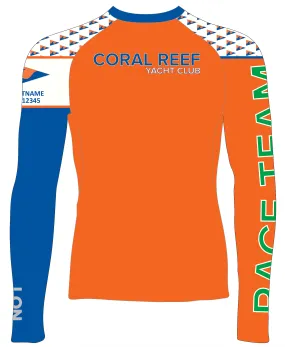 JR RASH GUARD TOP LONG SLEEVE GREEN | CORAL REEF YACHT CLUB | PSNLZ'D