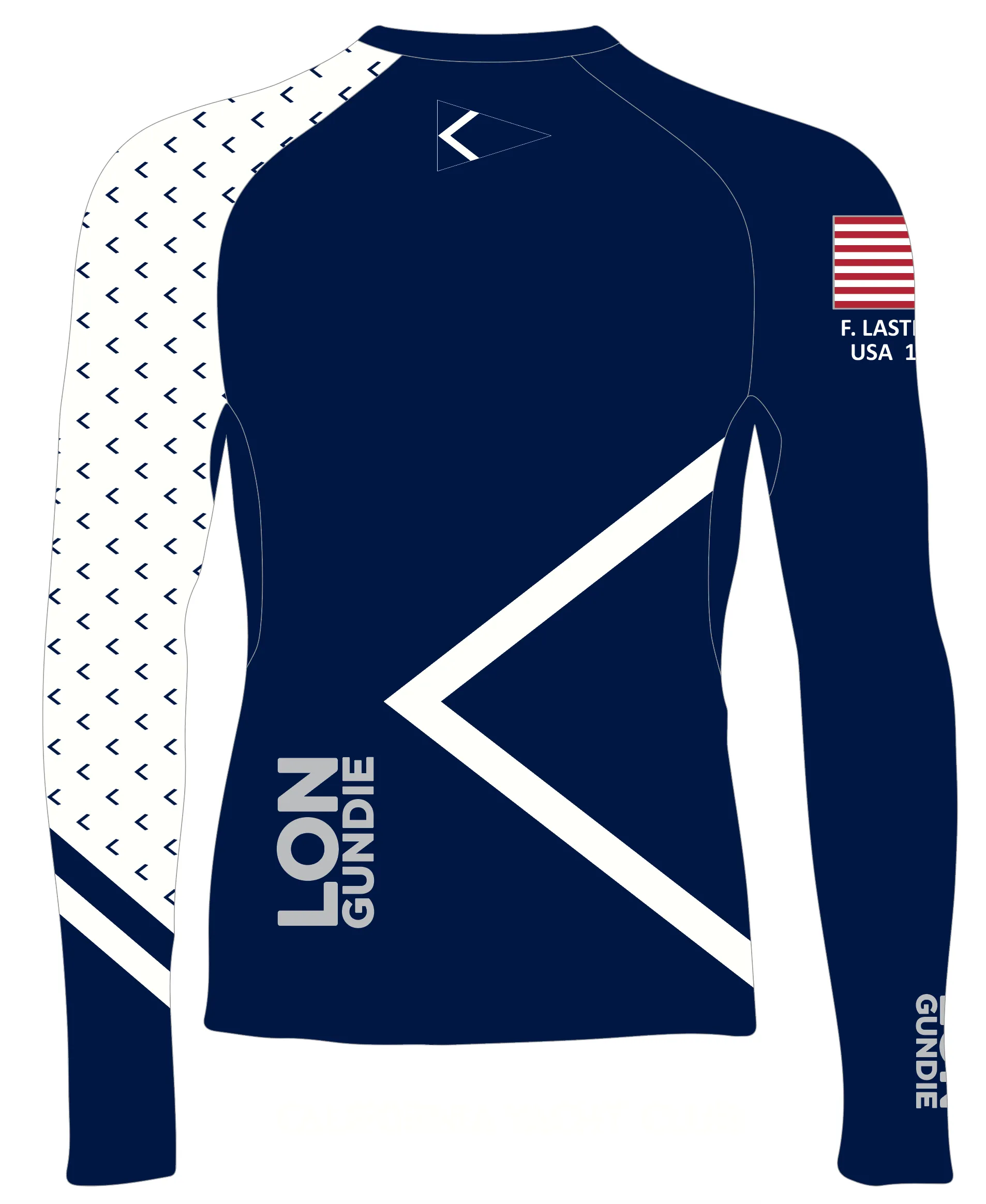 JR RASH GUARD TOP LONG SLEEVE NAVY | CALIFORNIA YACHT CLUB | PSNLZ'D