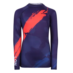 JR RASH GUARD TOP LONG SLEEVE NAVY | LON GUNDIE