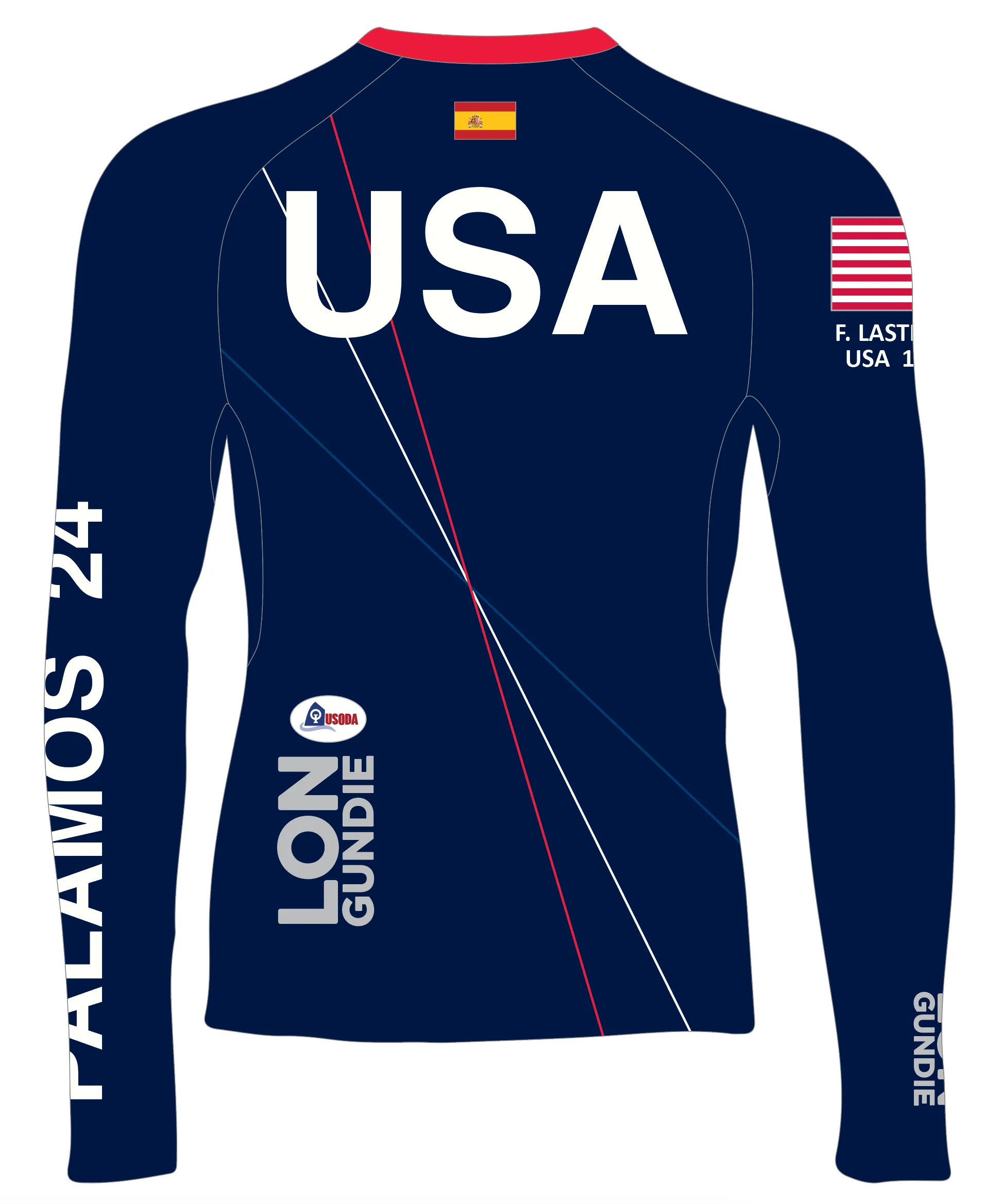 JR RASH GUARD TOP LONG SLEEVE NAVY | USODA PALAMOS | PSNLZ'D