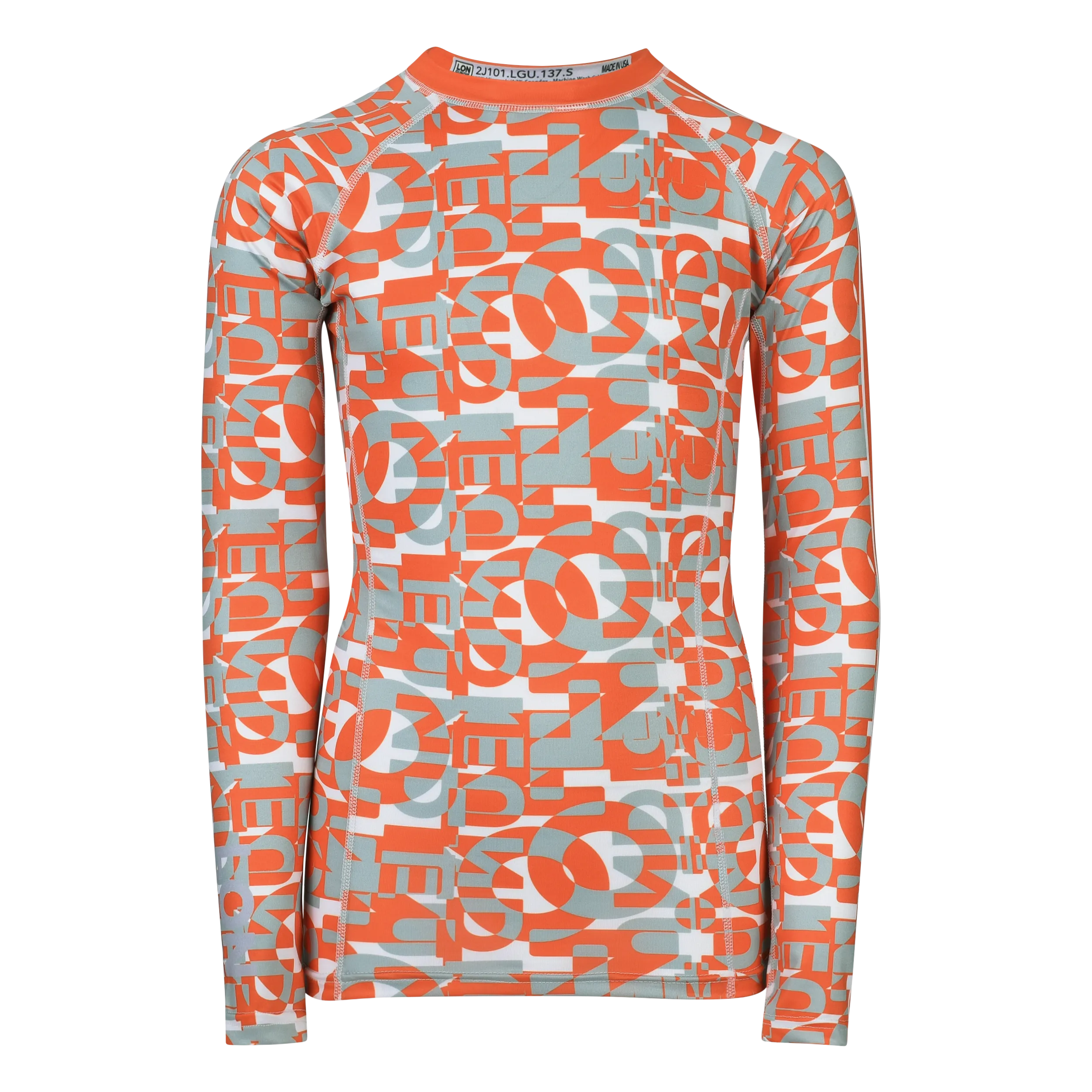 JR RASH GUARD TOP LONG SLEEVE ORANGE | LON GUNDIE