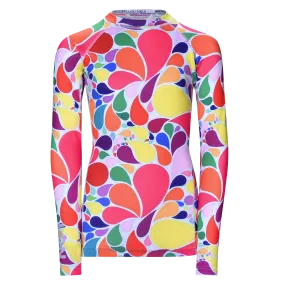 JR RASH GUARD TOP LONG SLEEVE PINK | LON GUNDIE