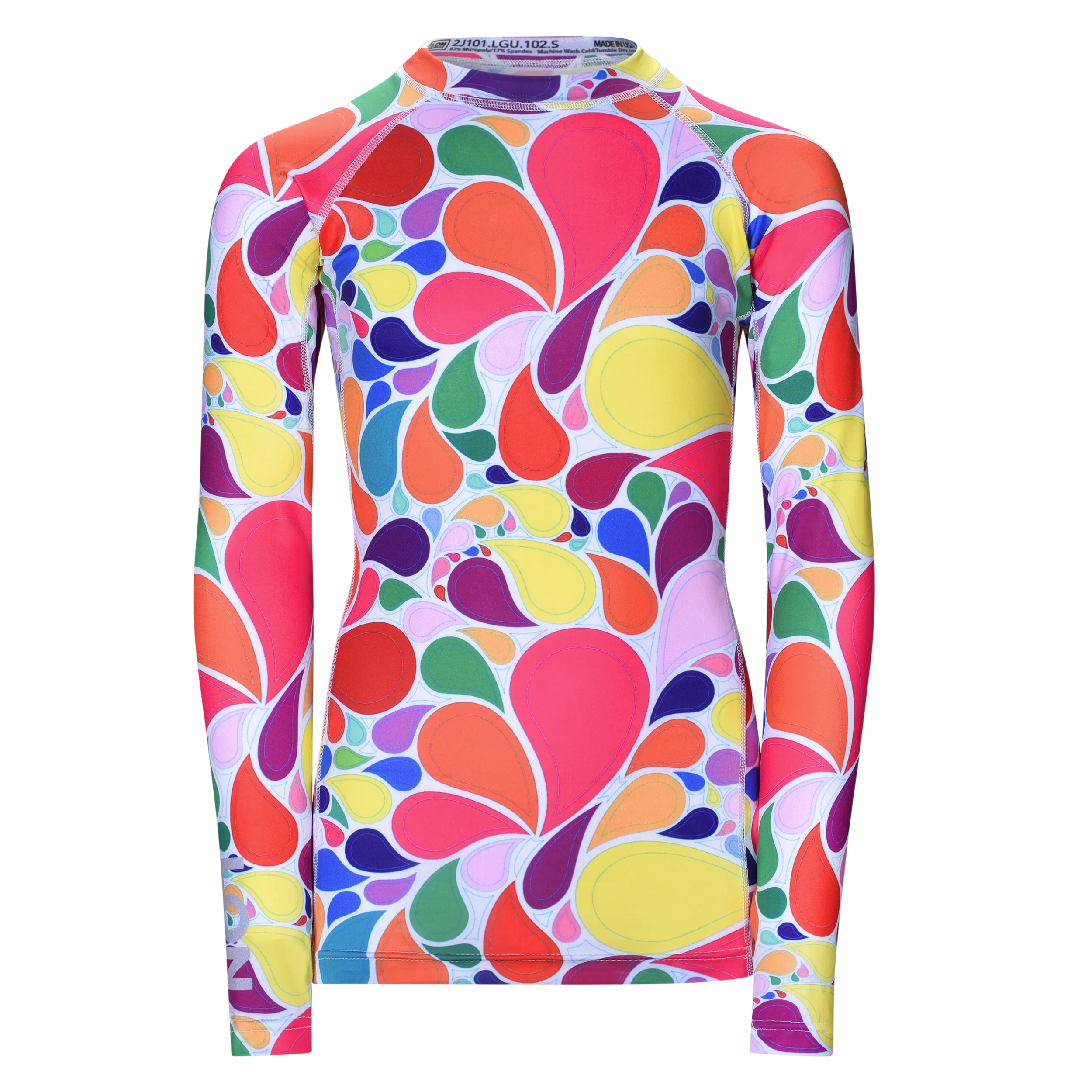 JR RASH GUARD TOP LONG SLEEVE PINK | LON GUNDIE