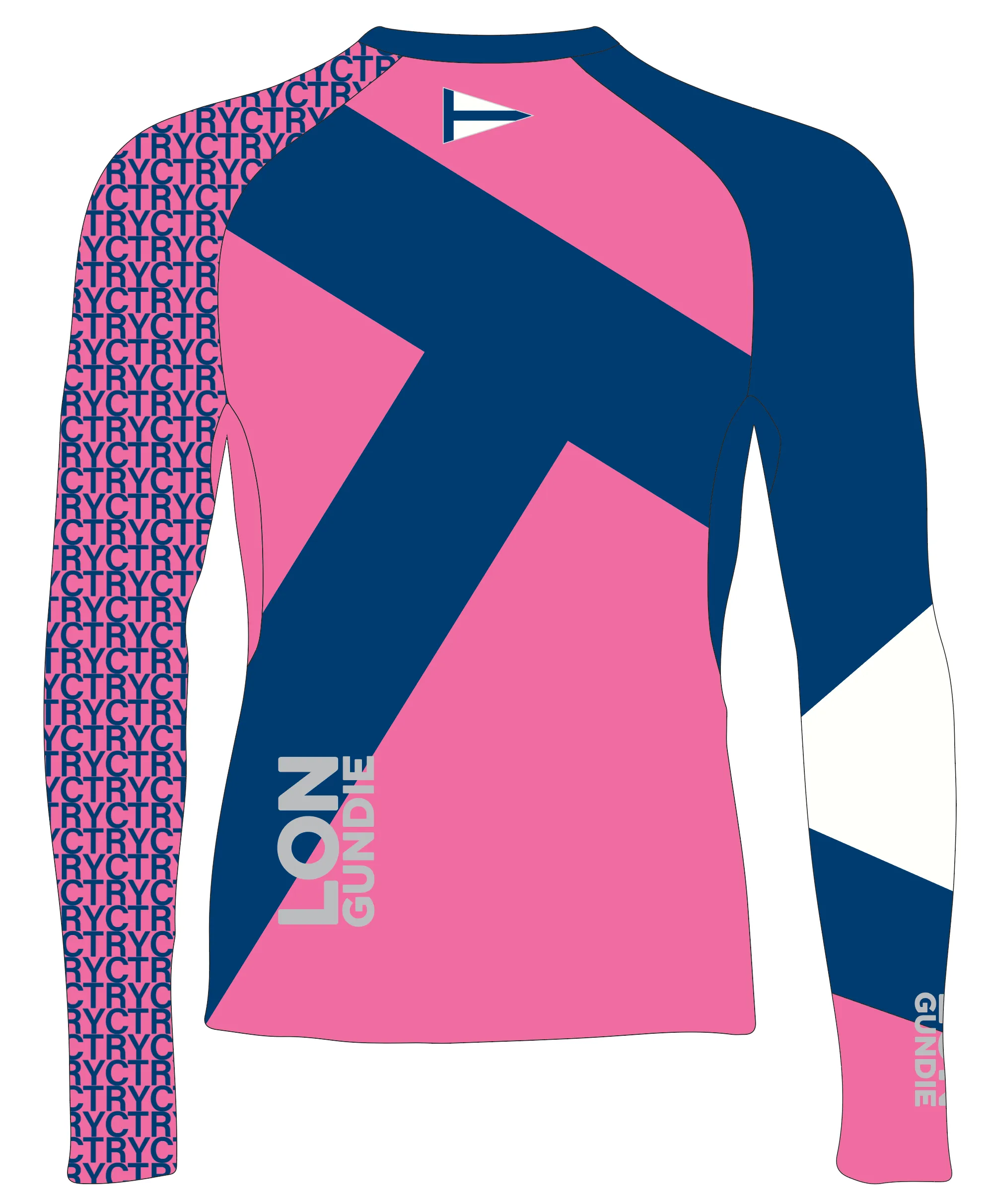 JR RASH GUARD TOP LONG SLEEVE PINK | TOMS RIVER YC