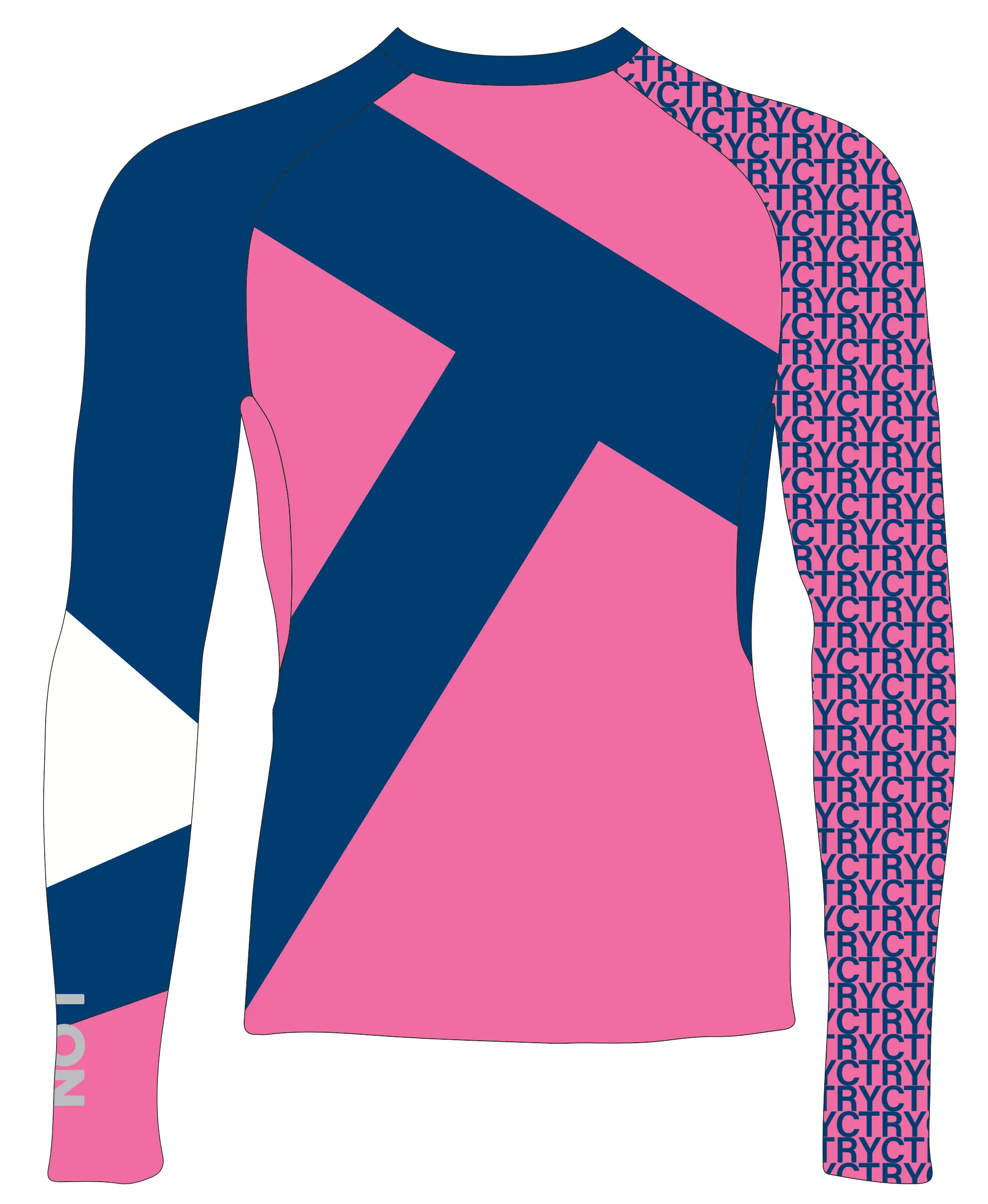 JR RASH GUARD TOP LONG SLEEVE PINK | TOMS RIVER YC