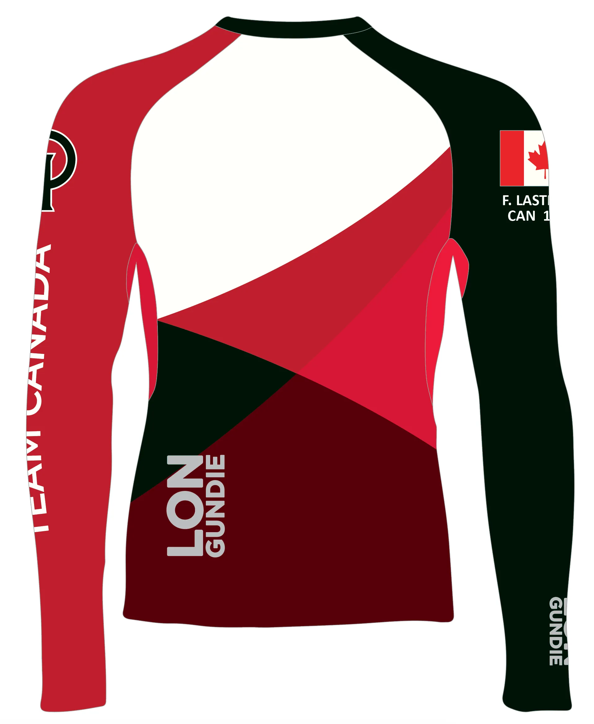 JR RASH GUARD TOP LONG SLEEVE RED | CODA TEAM CANADA | PSNLZ'D