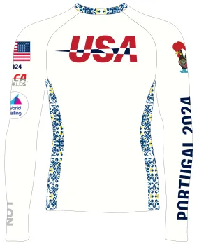 JR RASH GUARD TOP LONG SLEEVE WHITE | US ILCA 4 | PSNLZ'D