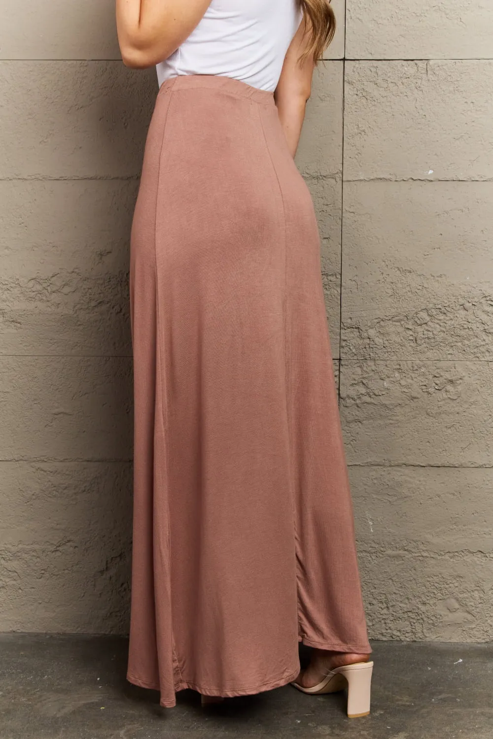 Keep the Romance Flare Maxi Skirt | Chocolate