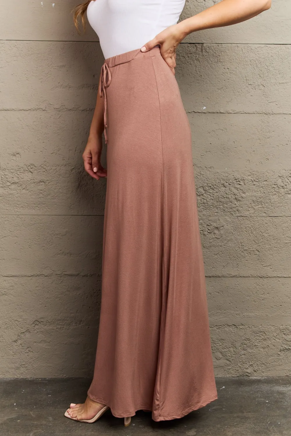 Keep the Romance Flare Maxi Skirt | Chocolate