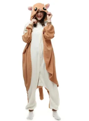 KHAKI FLYING RAT COSTUME WINTER WARM SLEEPWEAR