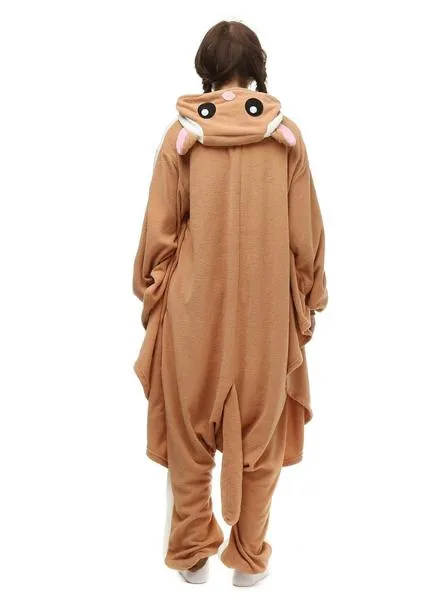 KHAKI FLYING RAT COSTUME WINTER WARM SLEEPWEAR