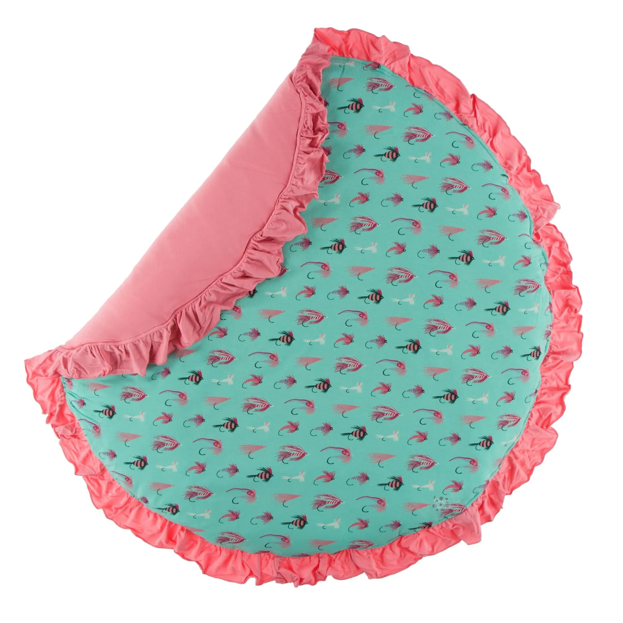 KicKee Pants Glass Rainbow Trout Ruffle Fluffle Padded Playmat