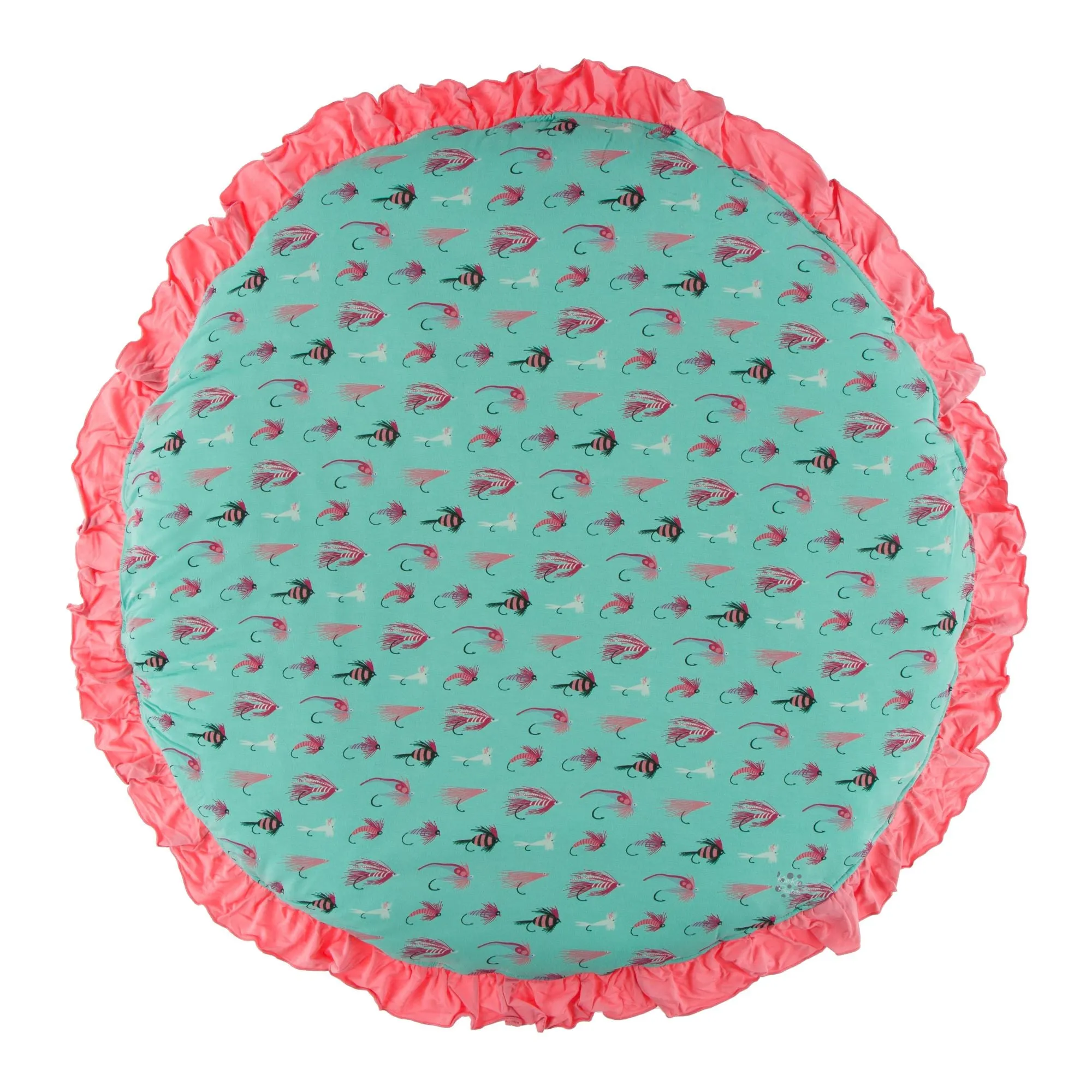 KicKee Pants Glass Rainbow Trout Ruffle Fluffle Padded Playmat