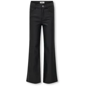 kids ONLY Black Juicy-Nya Wide Coated Pants