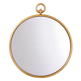 Large Round Gold Mirror