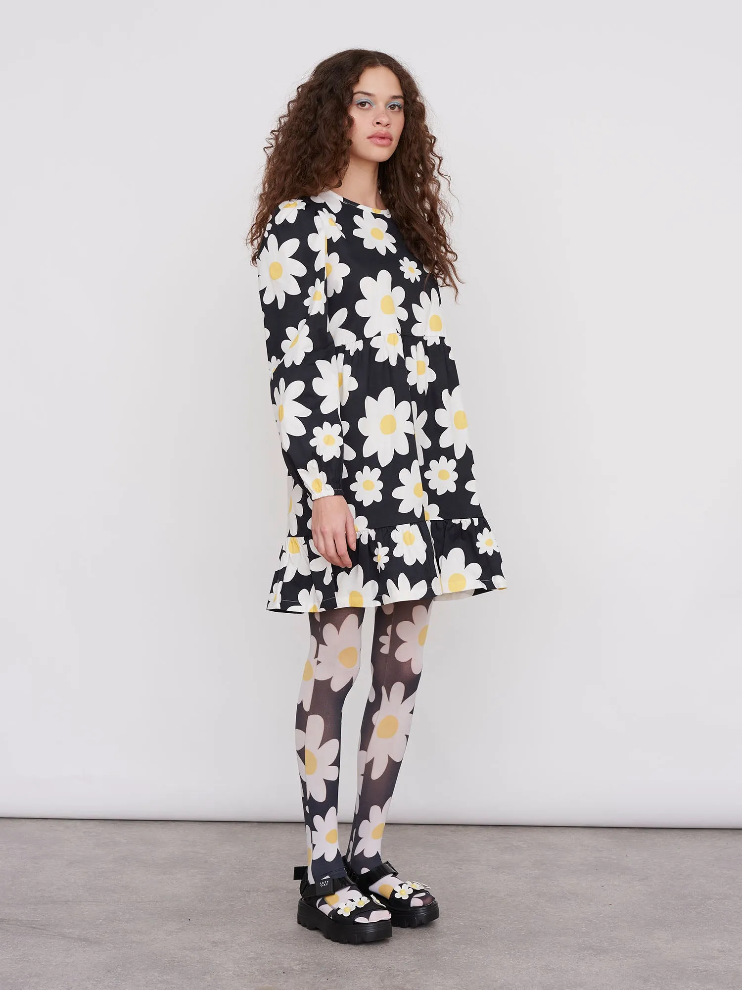 Lazy Oaf Daisy Chain Smock Dress