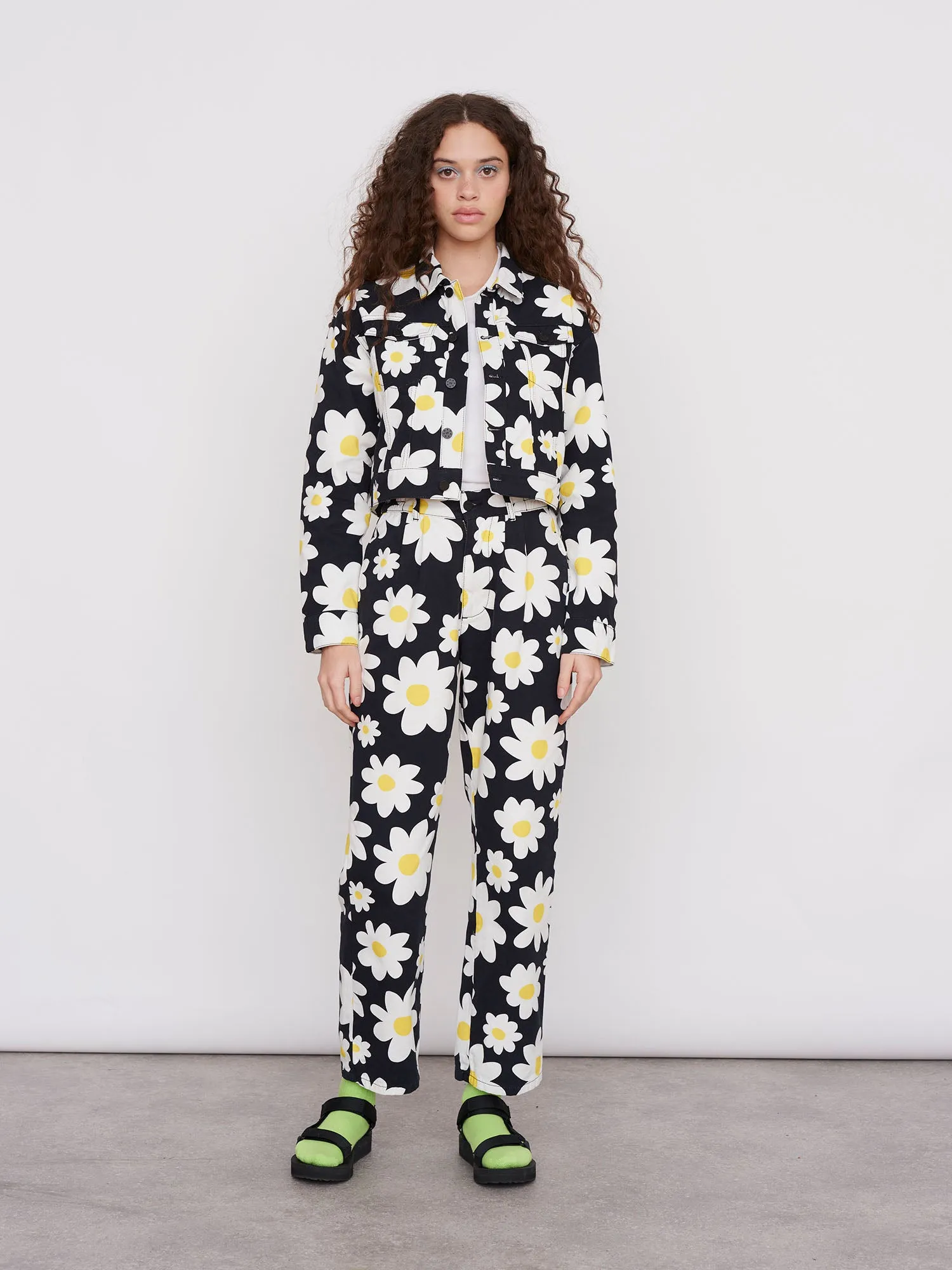 Lazy Oaf Pushing Daisies Cropped Jacket