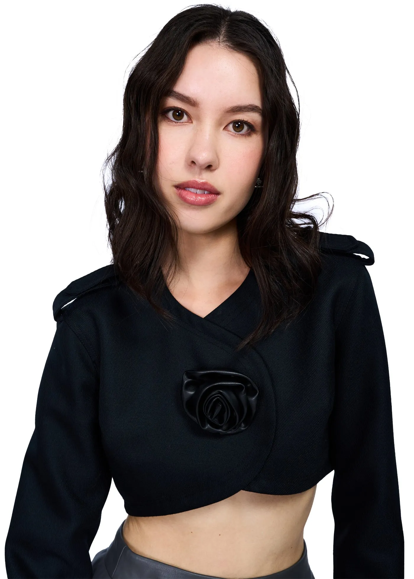 LEEWEI Rose Bomber Jacket