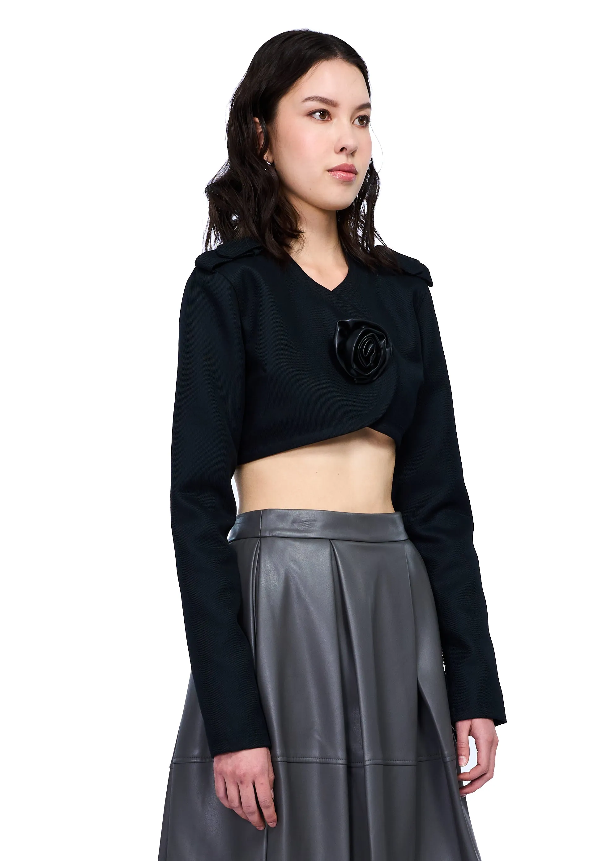 LEEWEI Rose Bomber Jacket