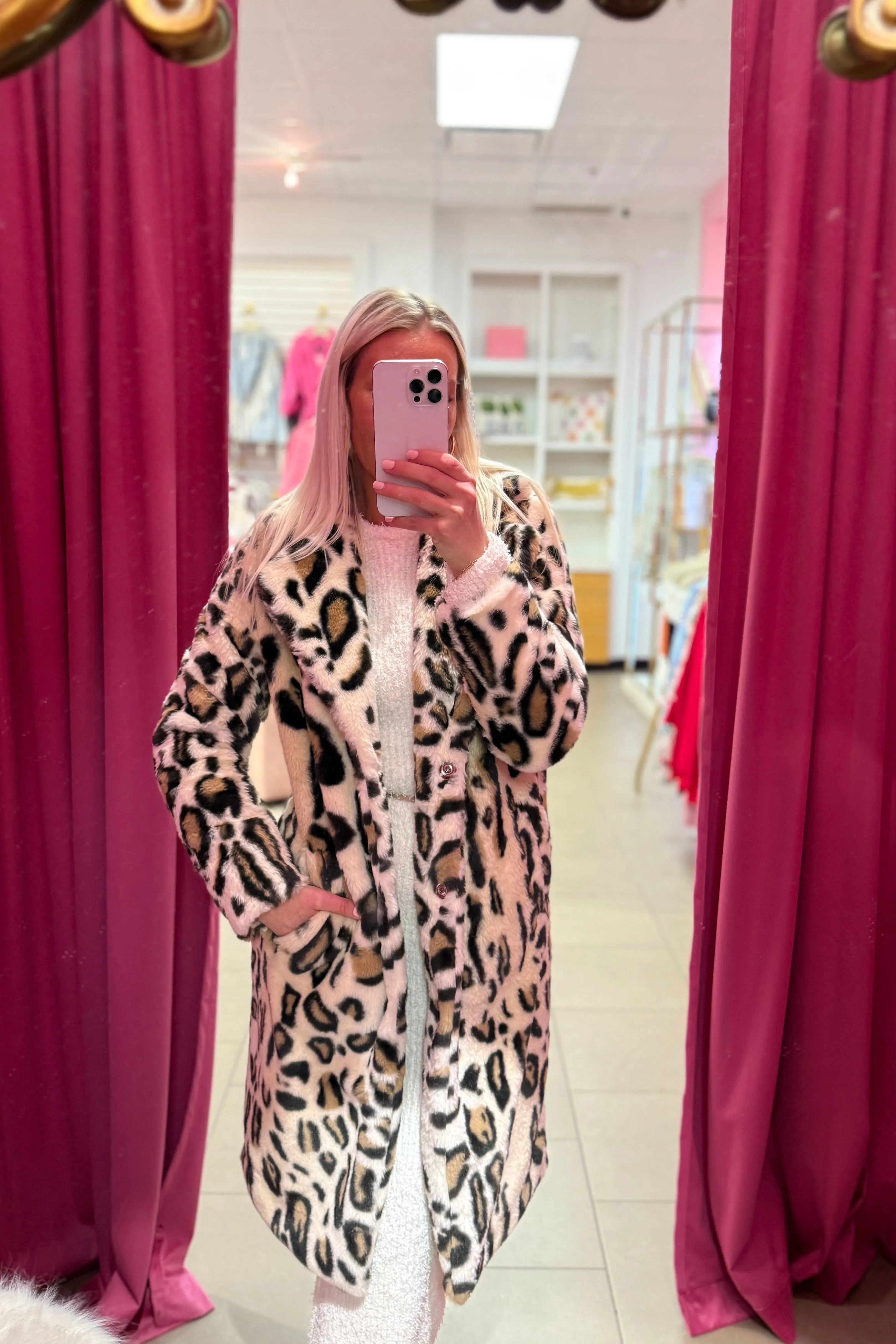 Leopard Faux Fur Mob Wife Jacket