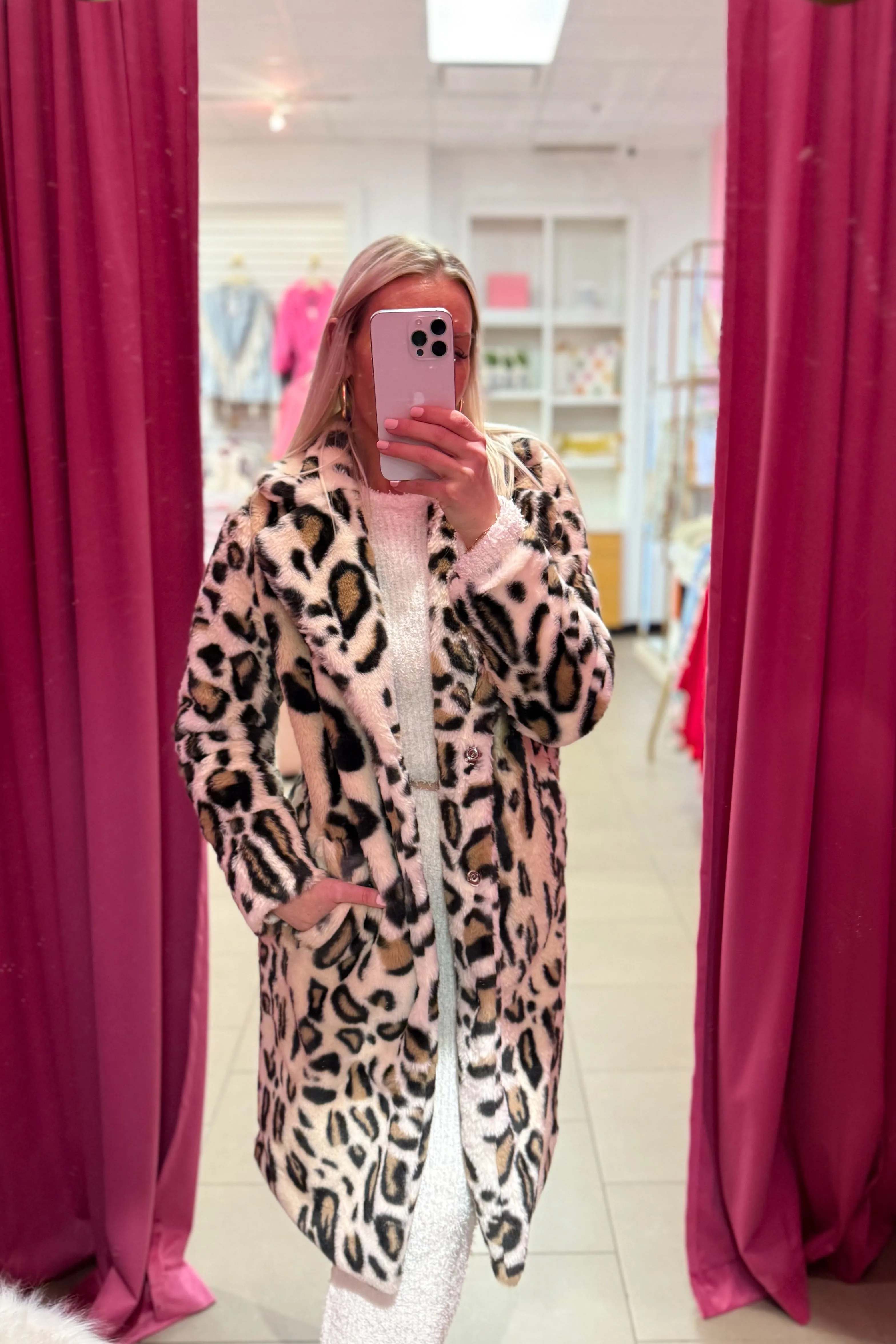 Leopard Faux Fur Mob Wife Jacket