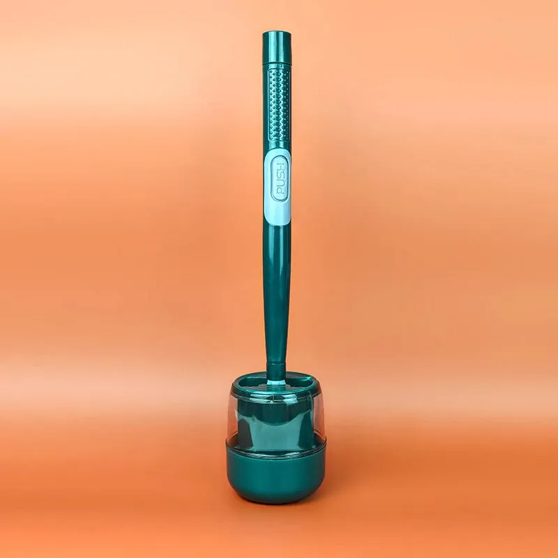 Liquid-filled silicone toilet brush - effective cleaning