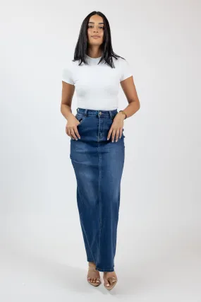 Lizzy Denim Maxi Skirt